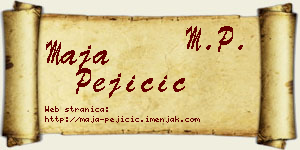 Maja Pejičić vizit kartica